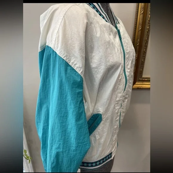 London Town/London fog 1980s ladies parachute jacket‎ windbreaker size medium - Picture 8 of 15